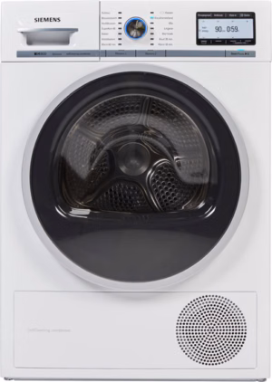 Siemens iQ800 WT47Y700NL witte warmtepompdroger 8 kg met SelfCleaning Condenser en TFT-display