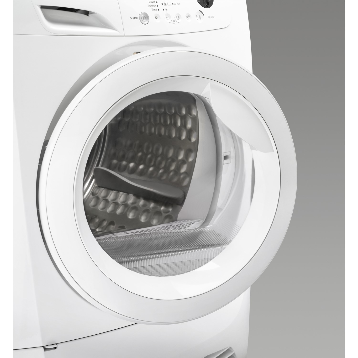 Zanussi ZDC8203WR witte condensdroger 8 kg met Sensor Drying