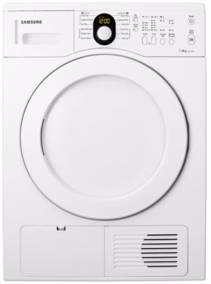 Samsung SDC14709 witte condensdroger 7 kg met Sensor Dry en Diamond Drum