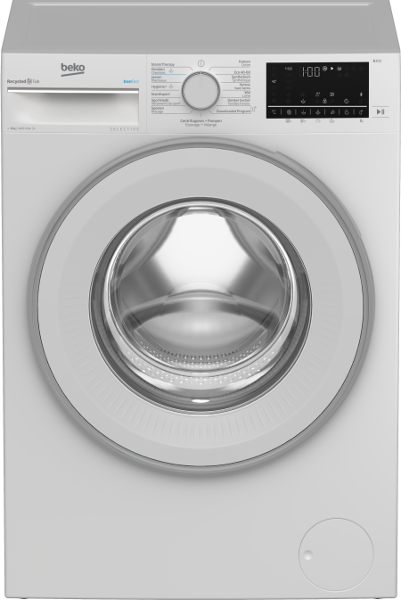 Beko B3WT5841WS2 wasmachine 8 kg 1400 toeren wit