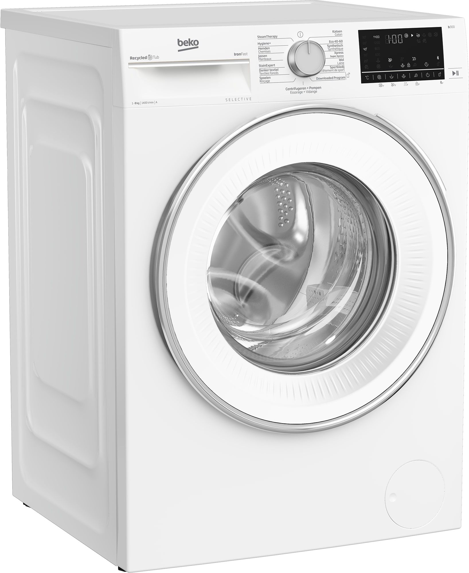 Beko B3WT5841WS2 wasmachine 8 kg 1400 toeren wit