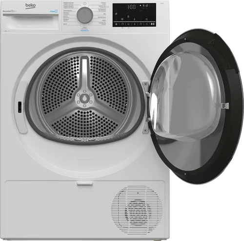 Beko B3T6924WS SteamCure warmtepompdroger 9 kg wit