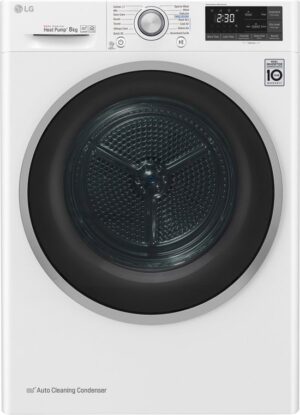 LG RC80U2AV3W warmtepompdroger 8 kg met Dual Inverter Heat Pump