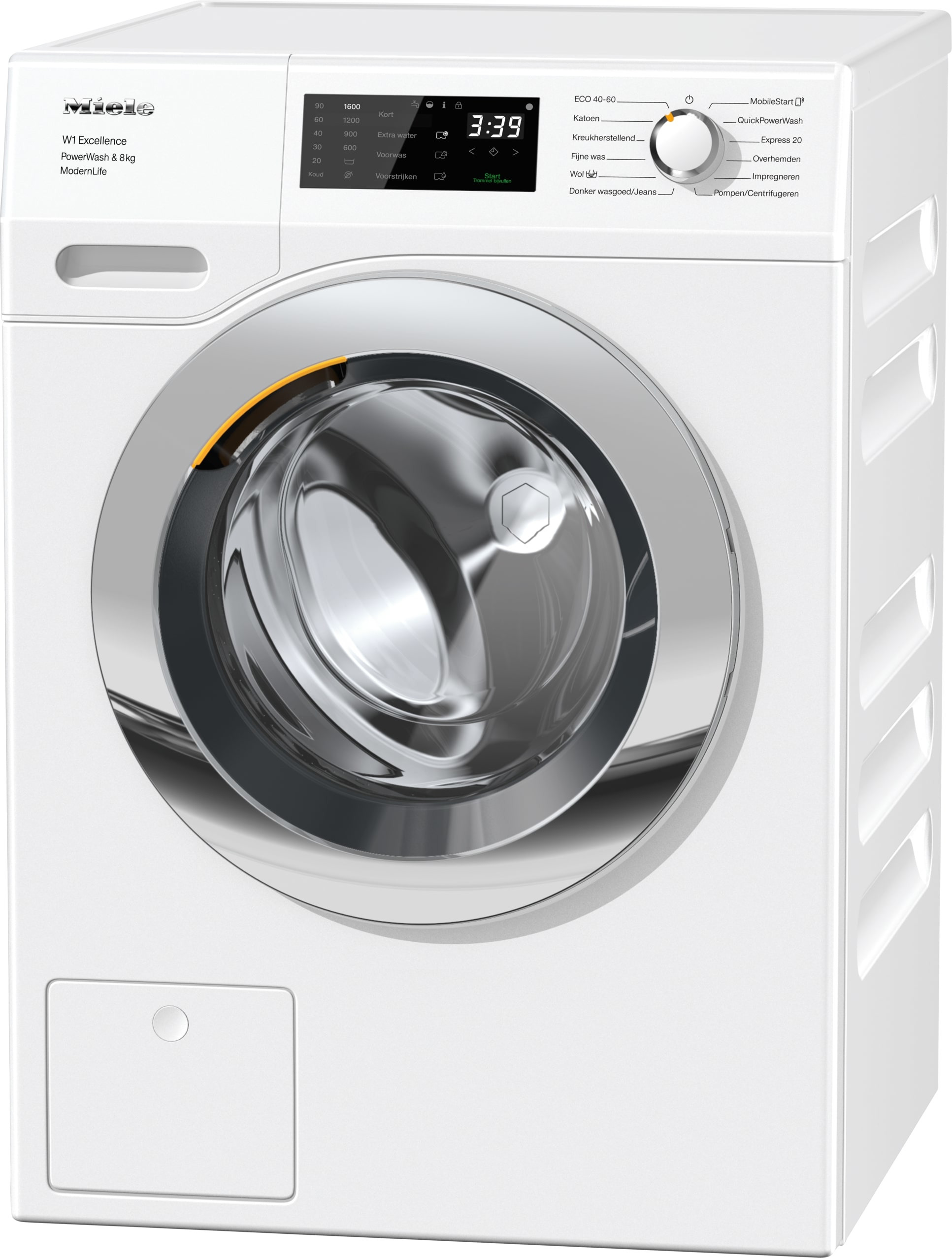 Miele W1 WEF375WPS wasmachine 8 kg 1600 toeren met PowerWash