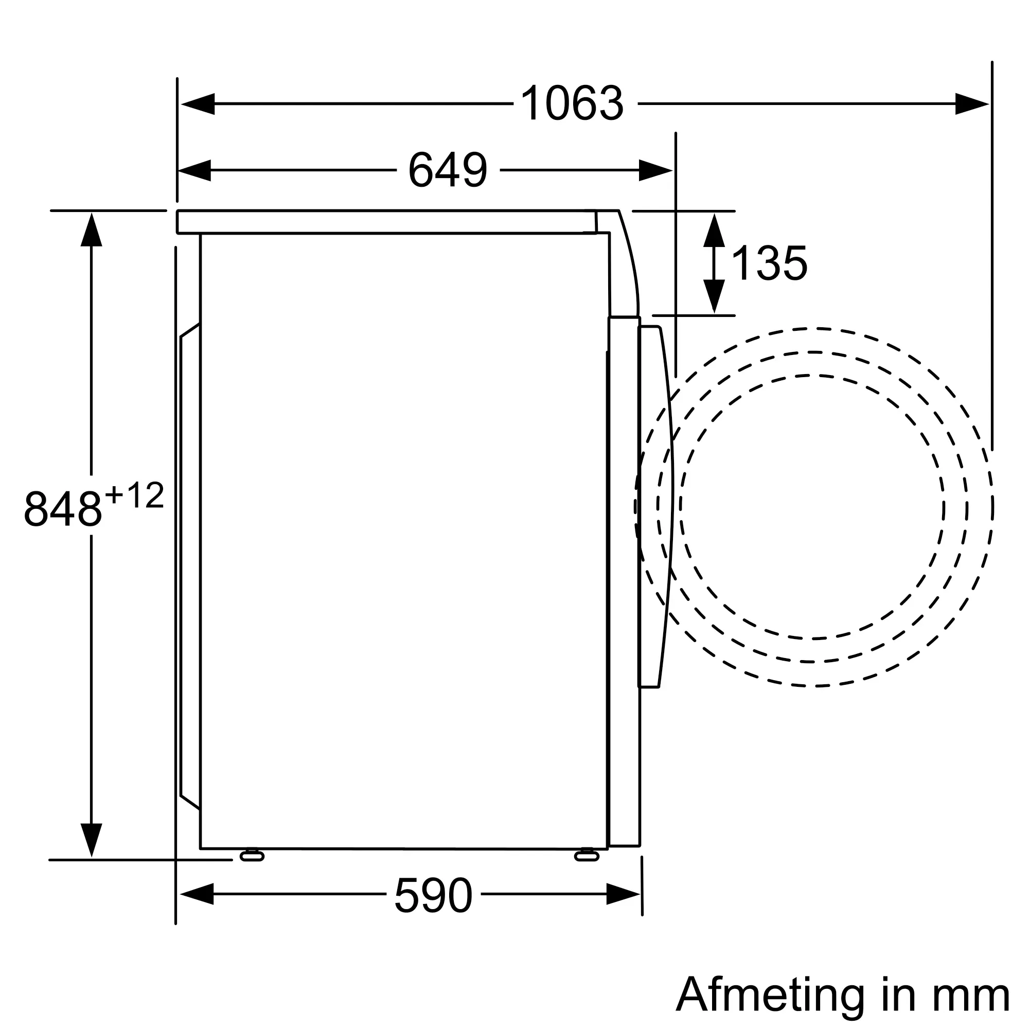 Bosch Serie 6 WVG30442NL was-droogcombinatie 7 kg wassen 4 kg drogen