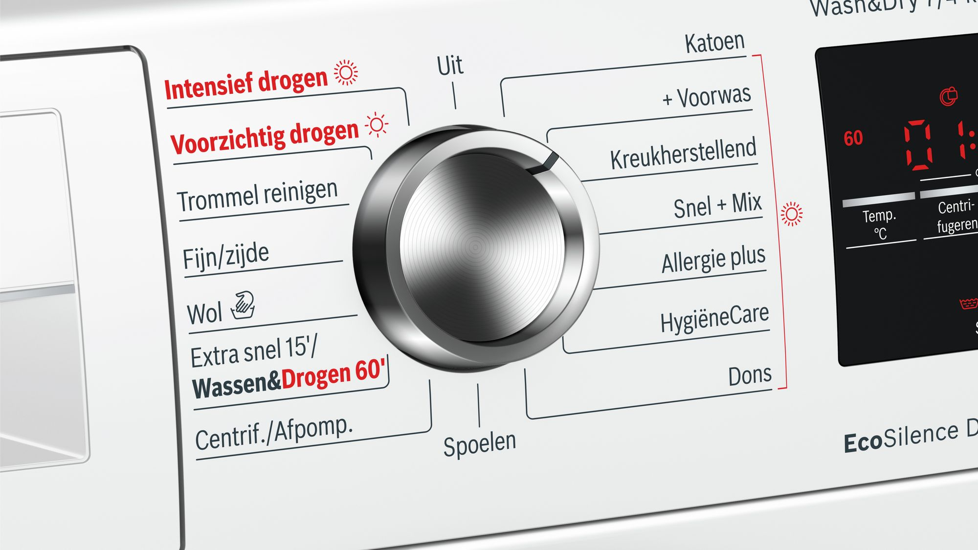 Bosch Serie 6 WVG30442NL was-droogcombinatie 7 kg wassen 4 kg drogen