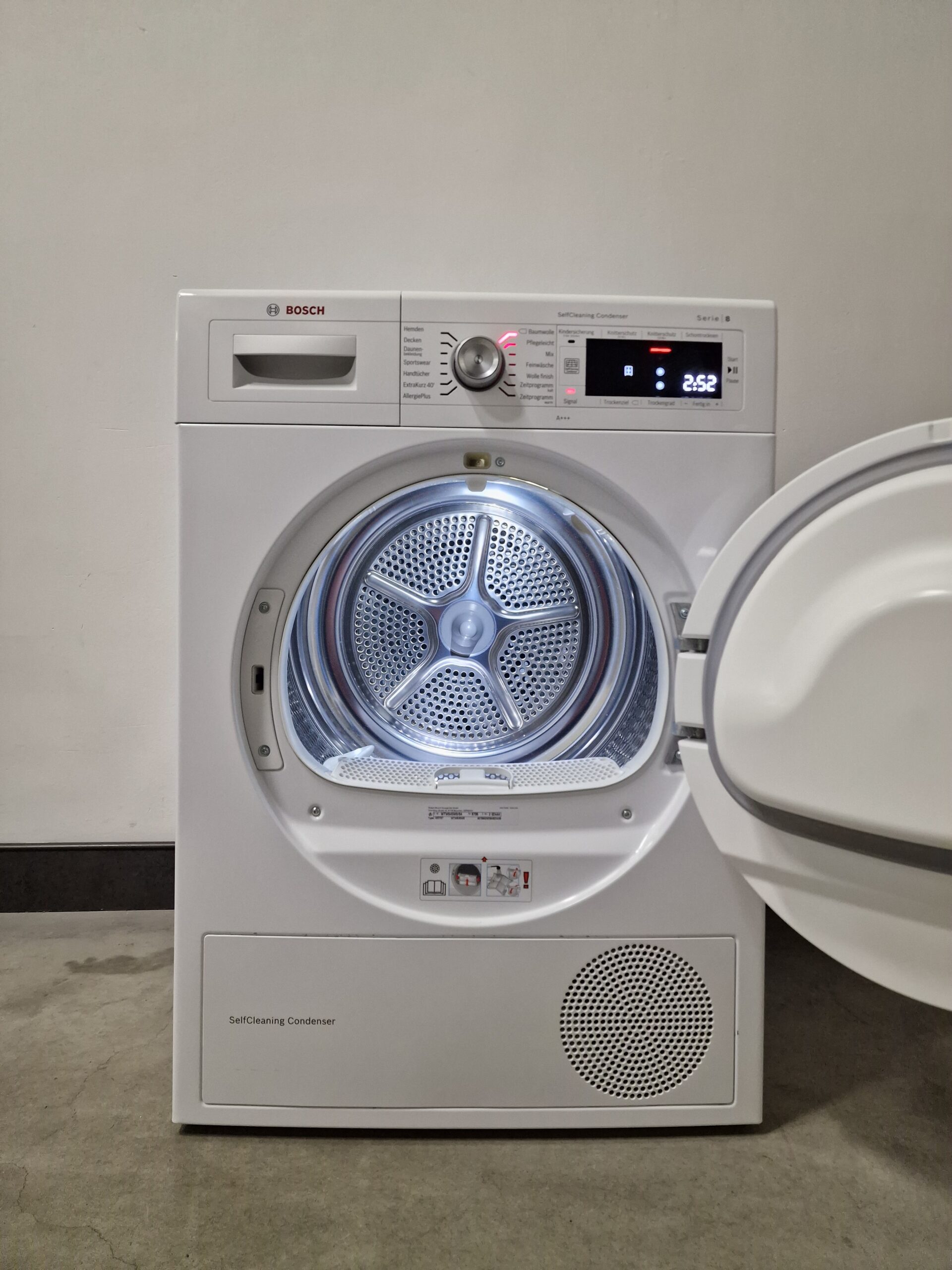 Bosch Serie 8 WTW845W0 witte warmtepompdroger 8 kg met AutoDry en SelfCleaning Condenser