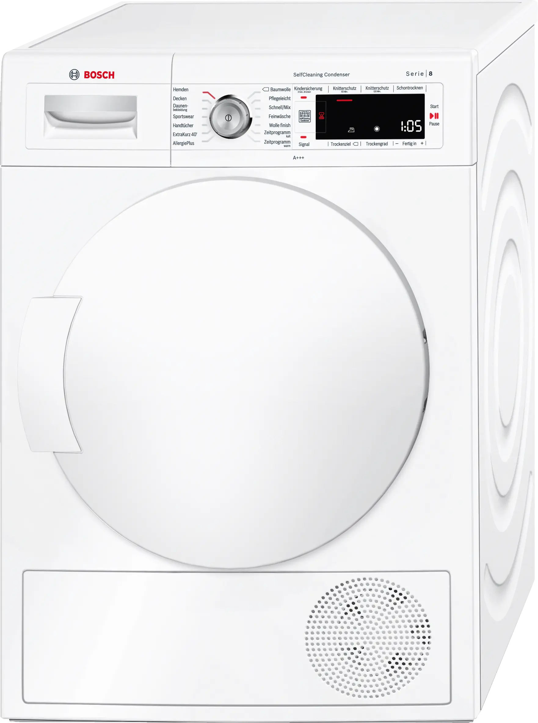 Bosch Serie 8 WTW845W0 witte warmtepompdroger 8 kg met AutoDry en SelfCleaning Condenser