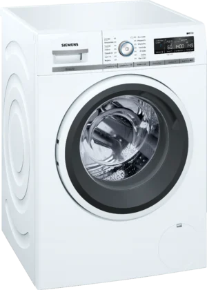Siemens iQ700 WM14W5V1 witte wasmachine met 9 kg laadvermogen en 1400 toeren
