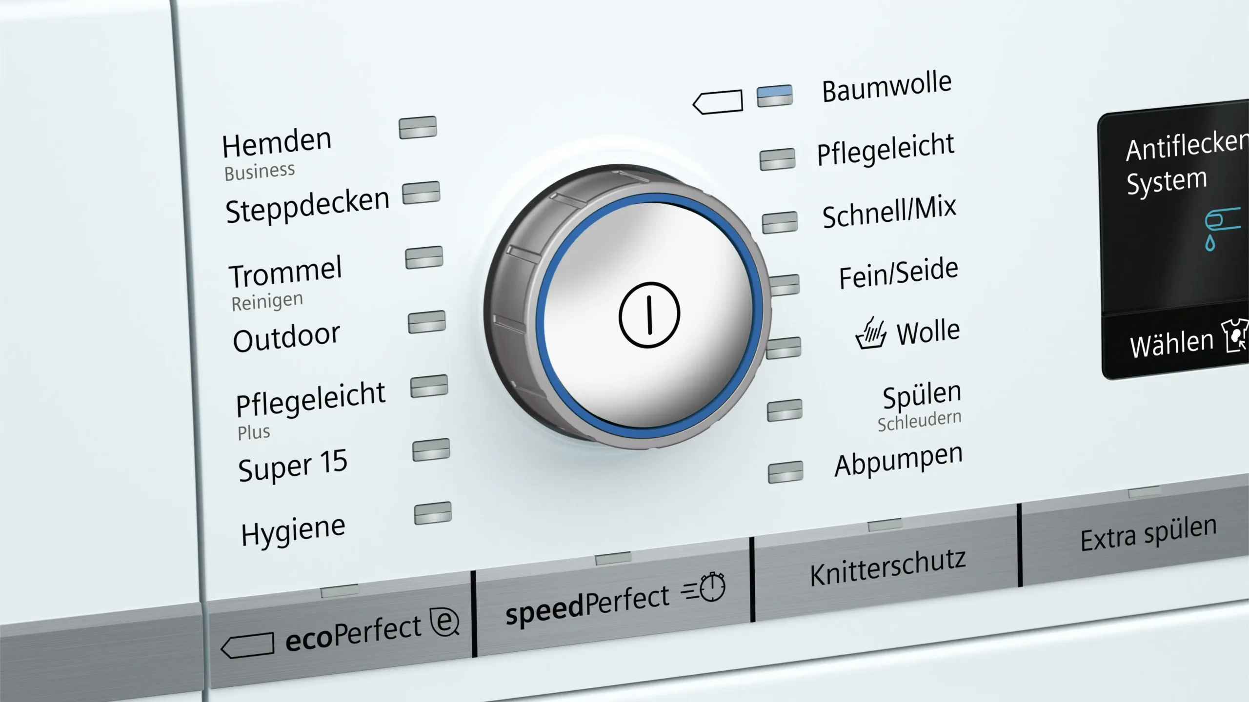 Siemens iQ700 WM14W5V1 witte wasmachine met 9 kg laadvermogen en 1400 toeren