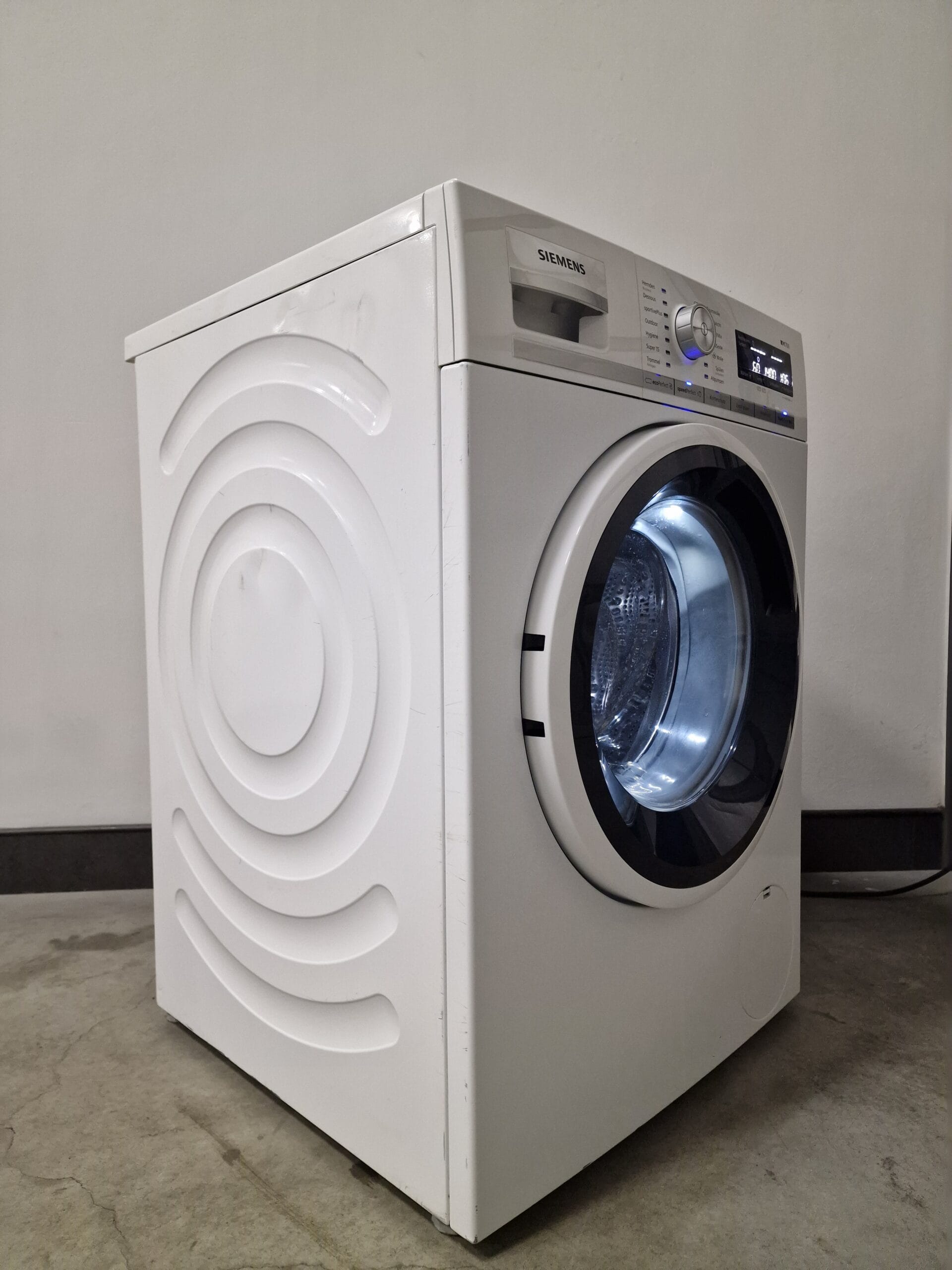 Siemens iQ700 WM14W5ECO witte wasmachine 8 kg 1400 toeren met iQdrive en speedPerfect