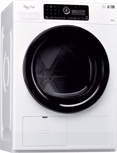 Whirlpool HSCX10441 witte warmtepompdroger 10 kg met 6th Sense en SteamCare