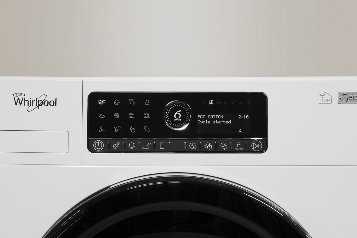 Whirlpool HSCX10441 witte warmtepompdroger 10 kg met 6th Sense en SteamCare