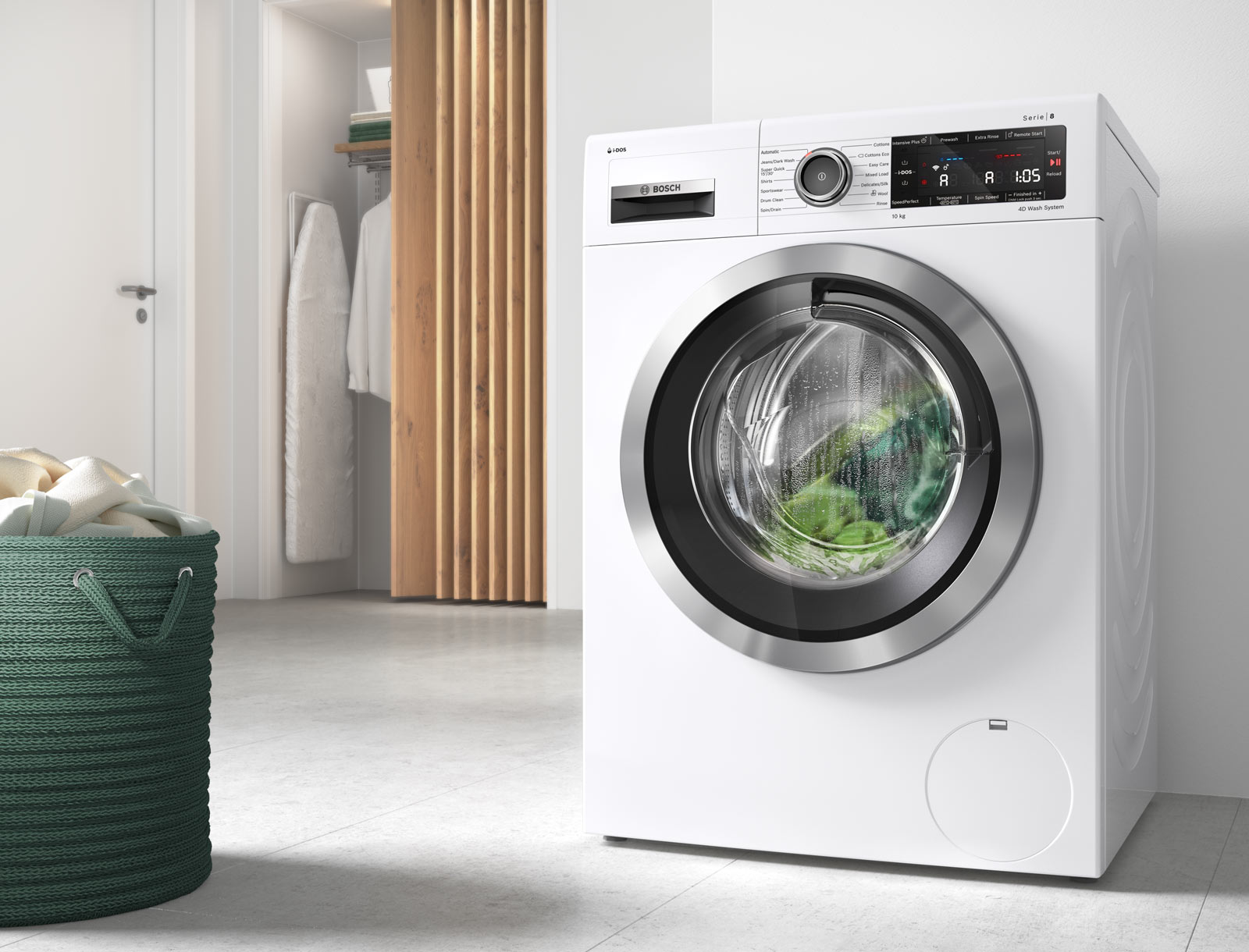 Bosch Serie 8 WTW87560NL witte warmtepompdroger 8 kg met SelfCleaning Condenser en AutoDry