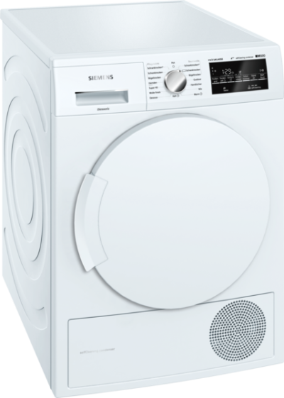Siemens iQ500 WT45W493 witte warmtepompdroger 7 kg met SelfCleaning Condenser