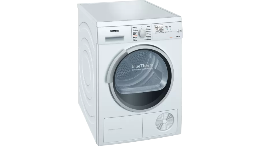 Siemens iQ700 WT46W5M2 witte warmtepompdroger 7 kg met SelfCleaning Condenser en autoDry