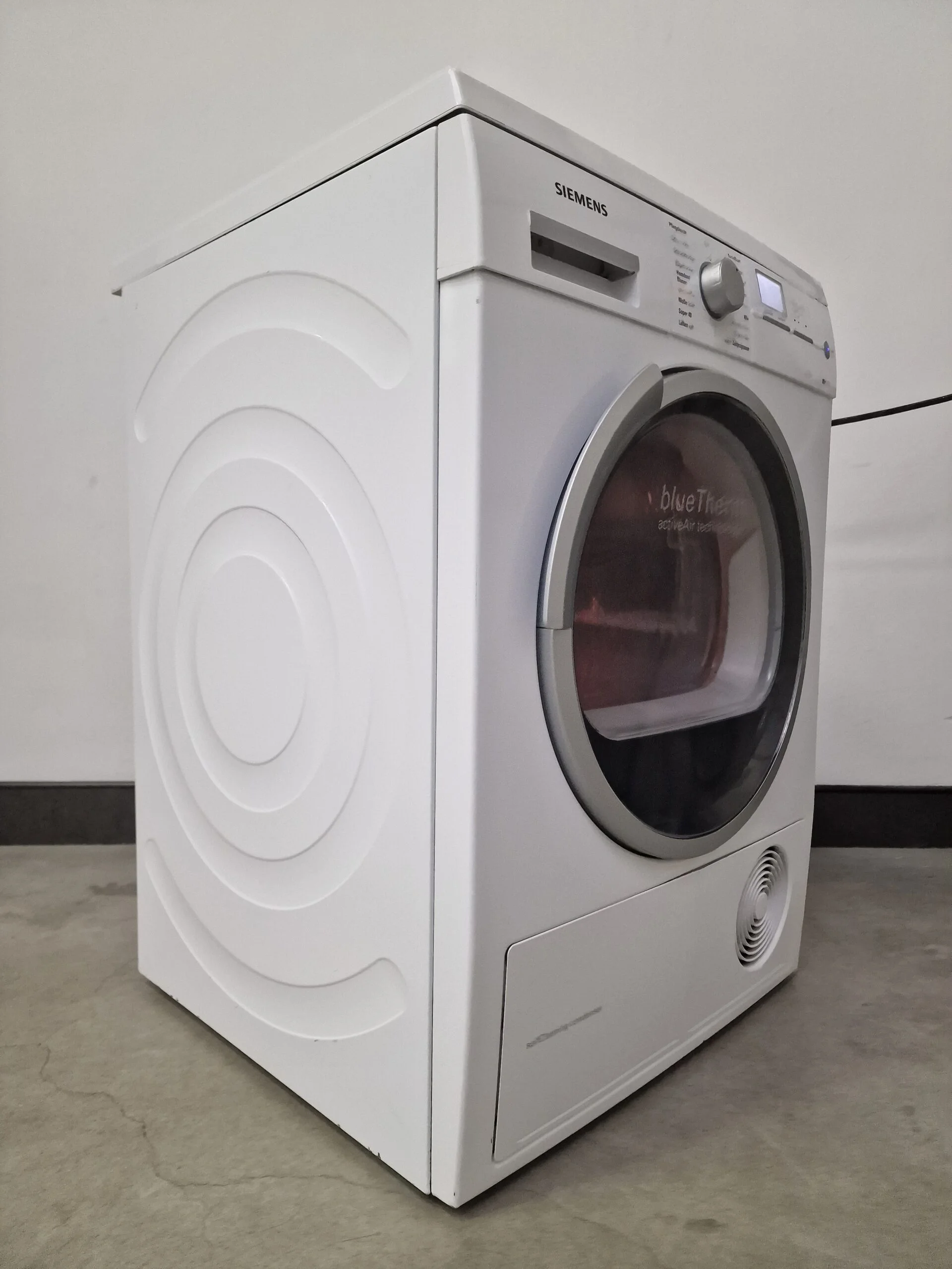 Siemens iQ700 WT46W5M2 witte warmtepompdroger 7 kg met SelfCleaning Condenser en autoDry