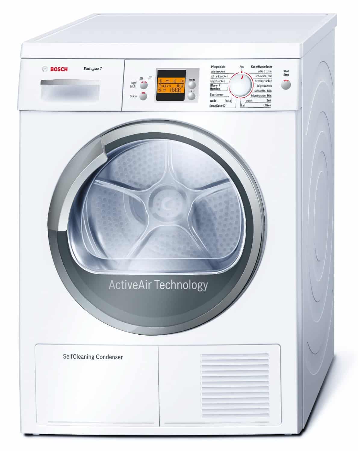 Bosch EcoLogixx 7 WTW86560 witte warmtepompdroger 7 kg met SelfCleaning Condenser