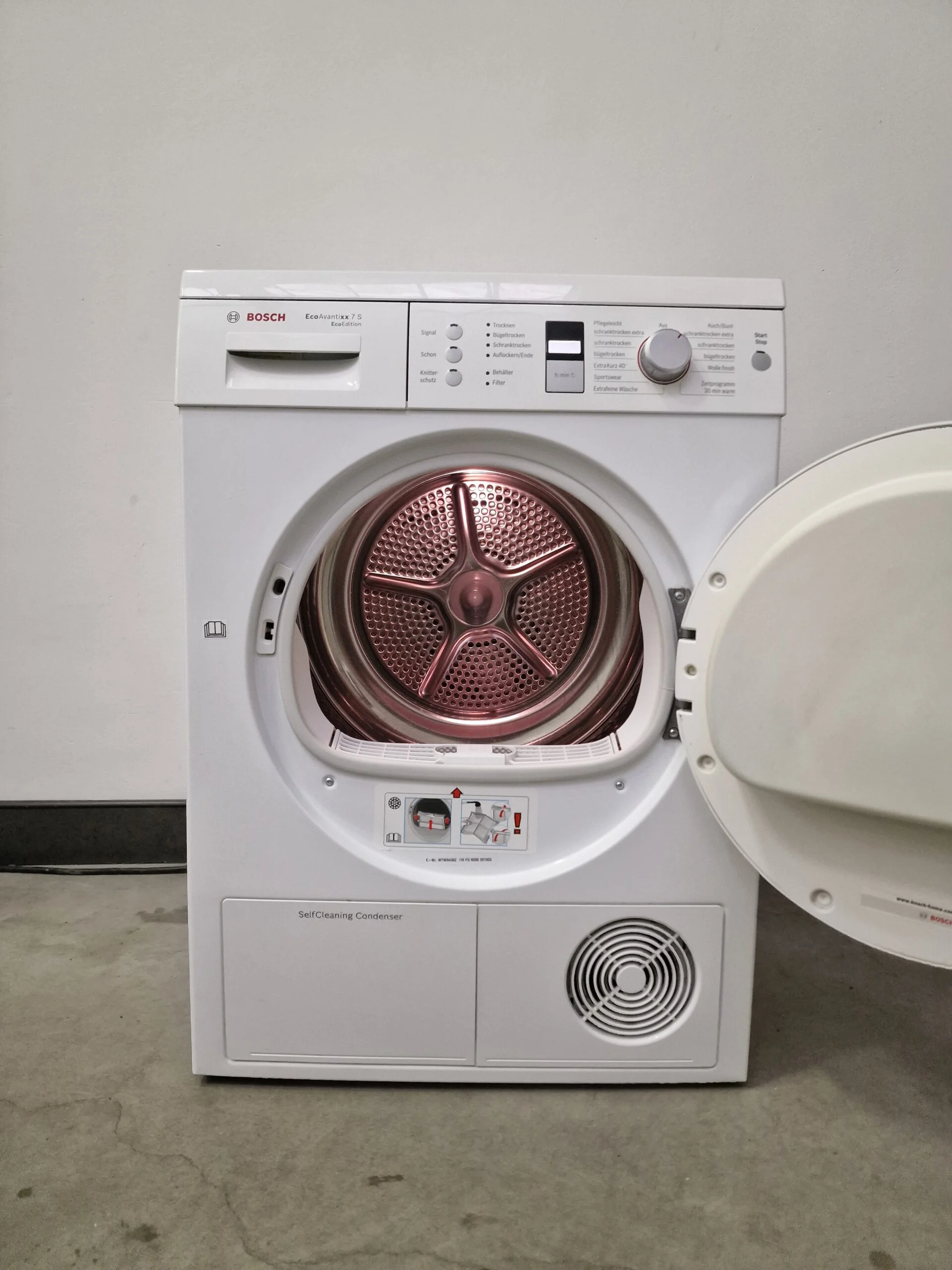 Bosch WTW8436Z witte warmtepompdroger 7 kg met AutoDry en SensitiveDrying System