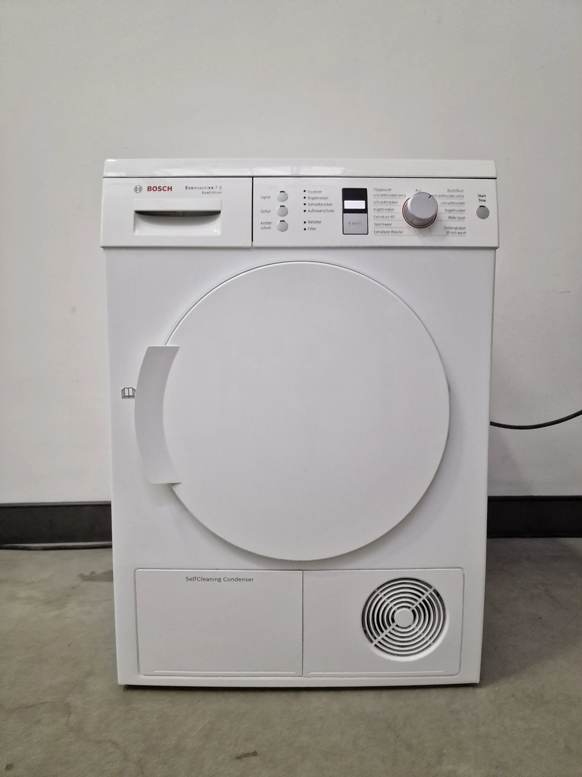 Bosch WTW8436Z witte warmtepompdroger 7 kg met AutoDry en SensitiveDrying System