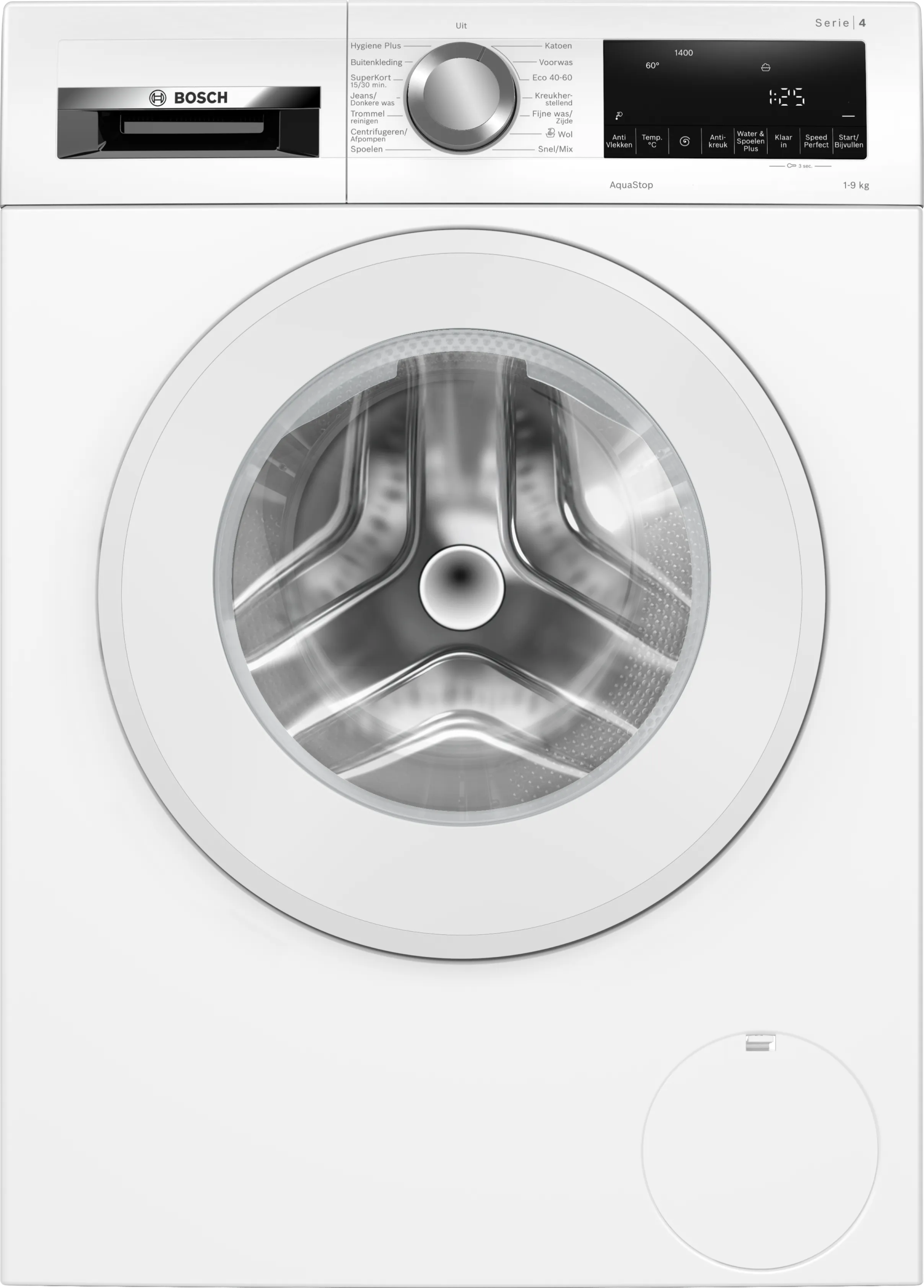 Bosch Serie 4 WGG04409NL witte wasmachine 9 kg 1400 toeren met SpeedPerfect en energieklasse A