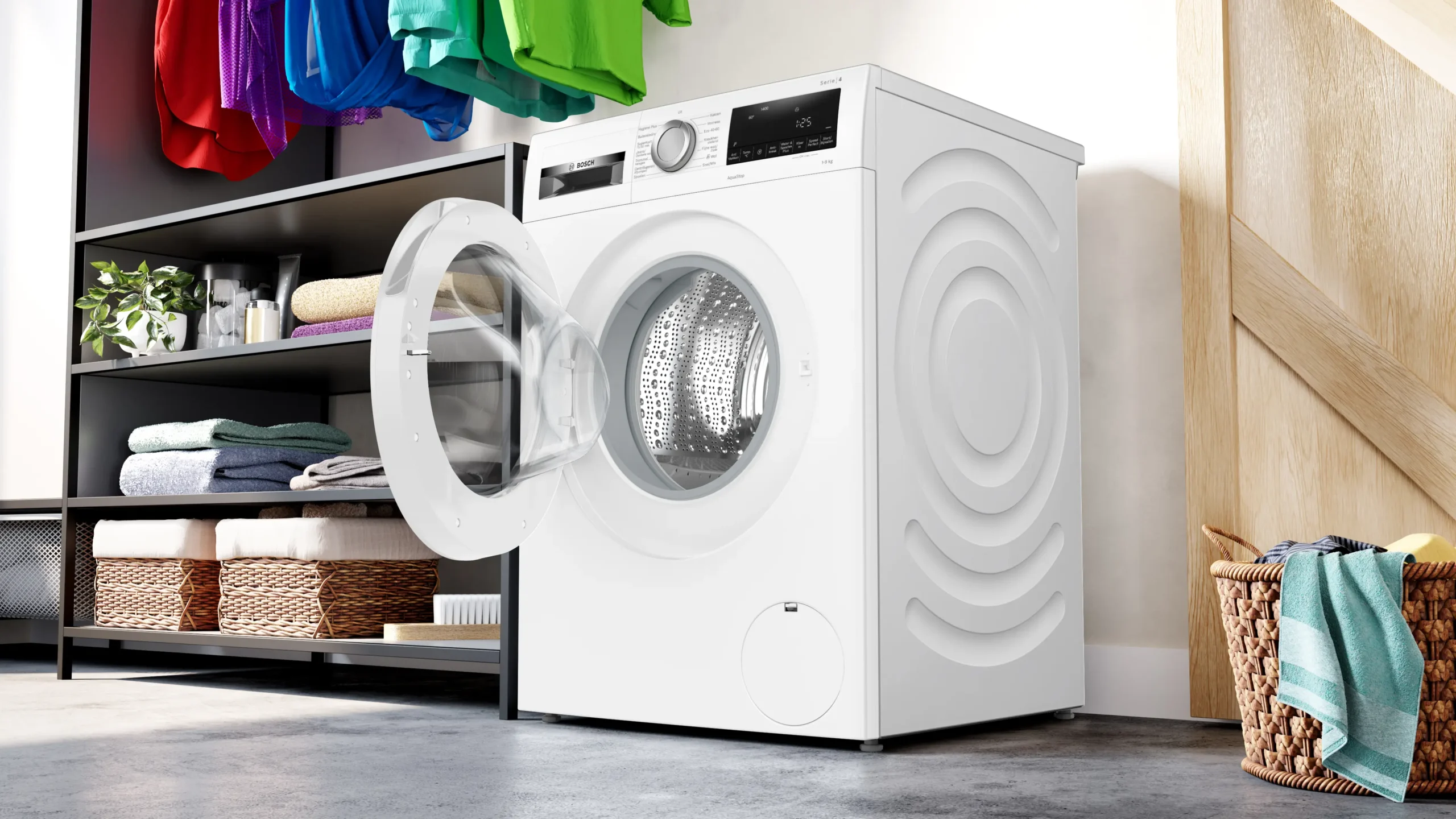 Bosch Serie 4 WGG04409NL witte wasmachine 9 kg 1400 toeren met SpeedPerfect en energieklasse A