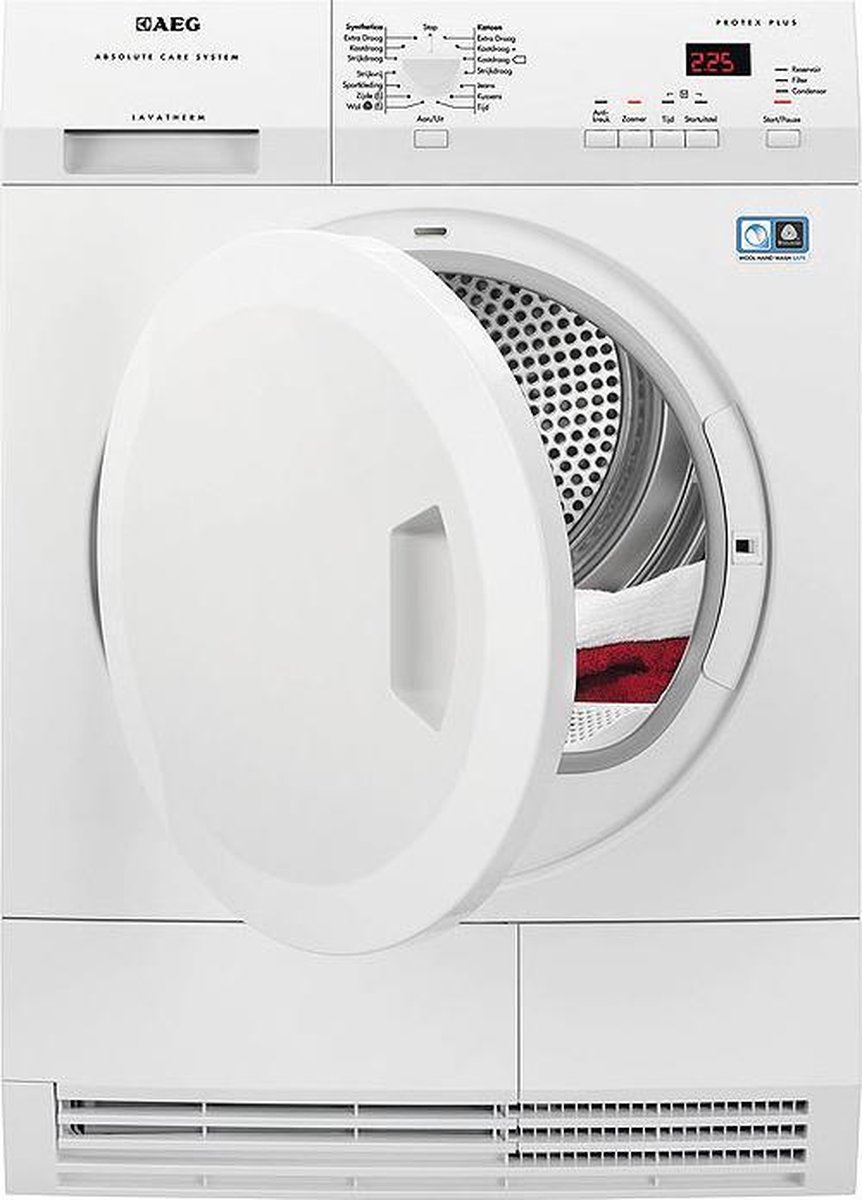 AEG Lavatherm T65771NIH witte warmtepompdroger 7 kg met AbsoluteCare en ProTex Plus