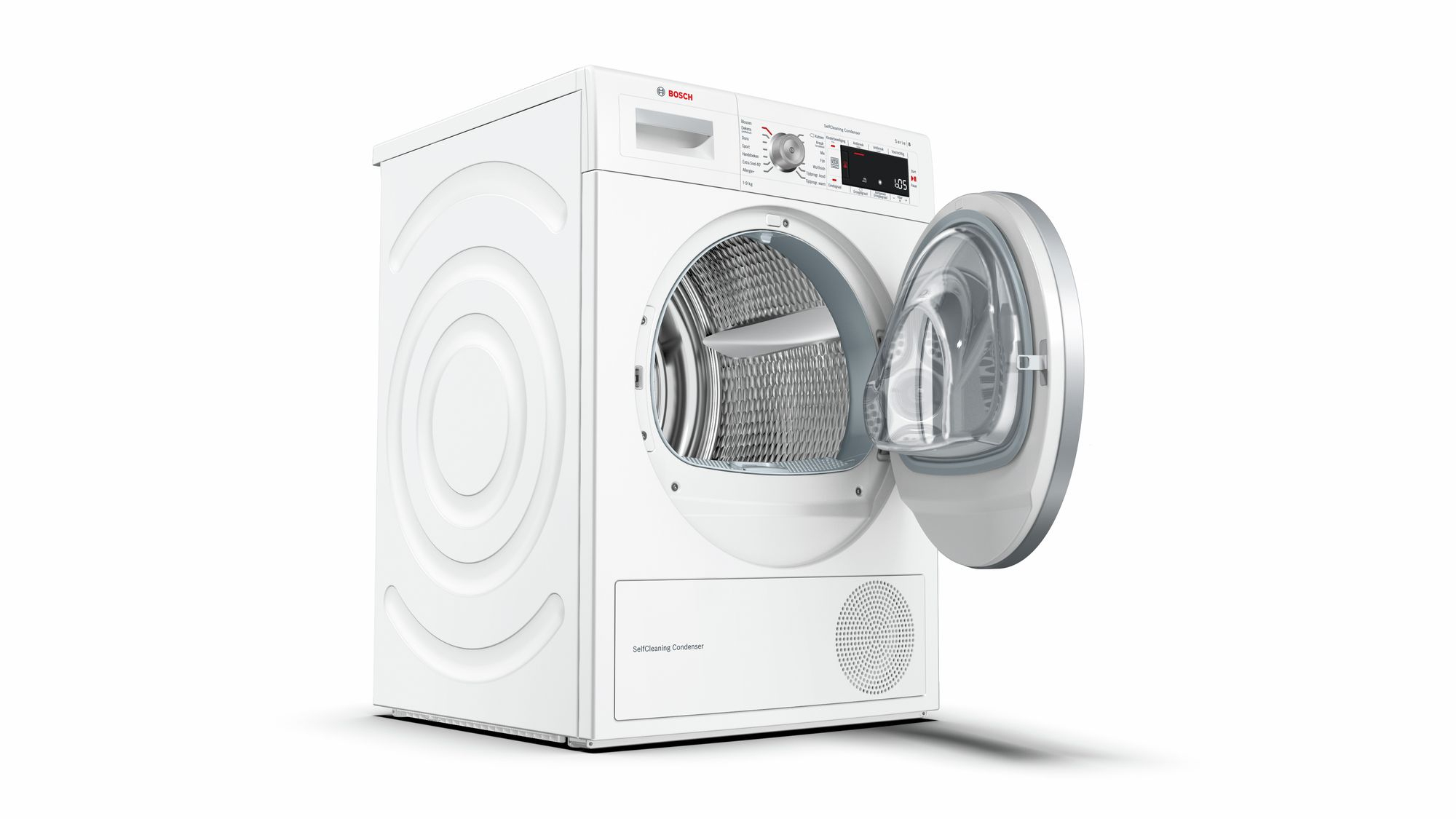Bosch Serie 8 WTW87563NL witte warmtepompdroger 9 kg met SelfCleaning Condenser en AutoDry