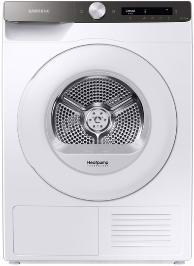 Samsung DV80T5220TT/S2 witte warmtepompdroger 8 kg met OptimalDry AI Control en SmartThings