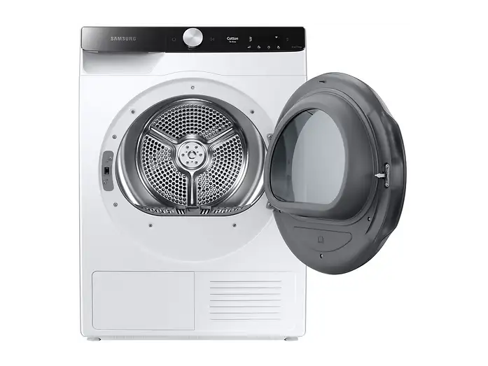 Samsung DV80T5220TT/S2 witte warmtepompdroger 8 kg met OptimalDry AI Control en SmartThings