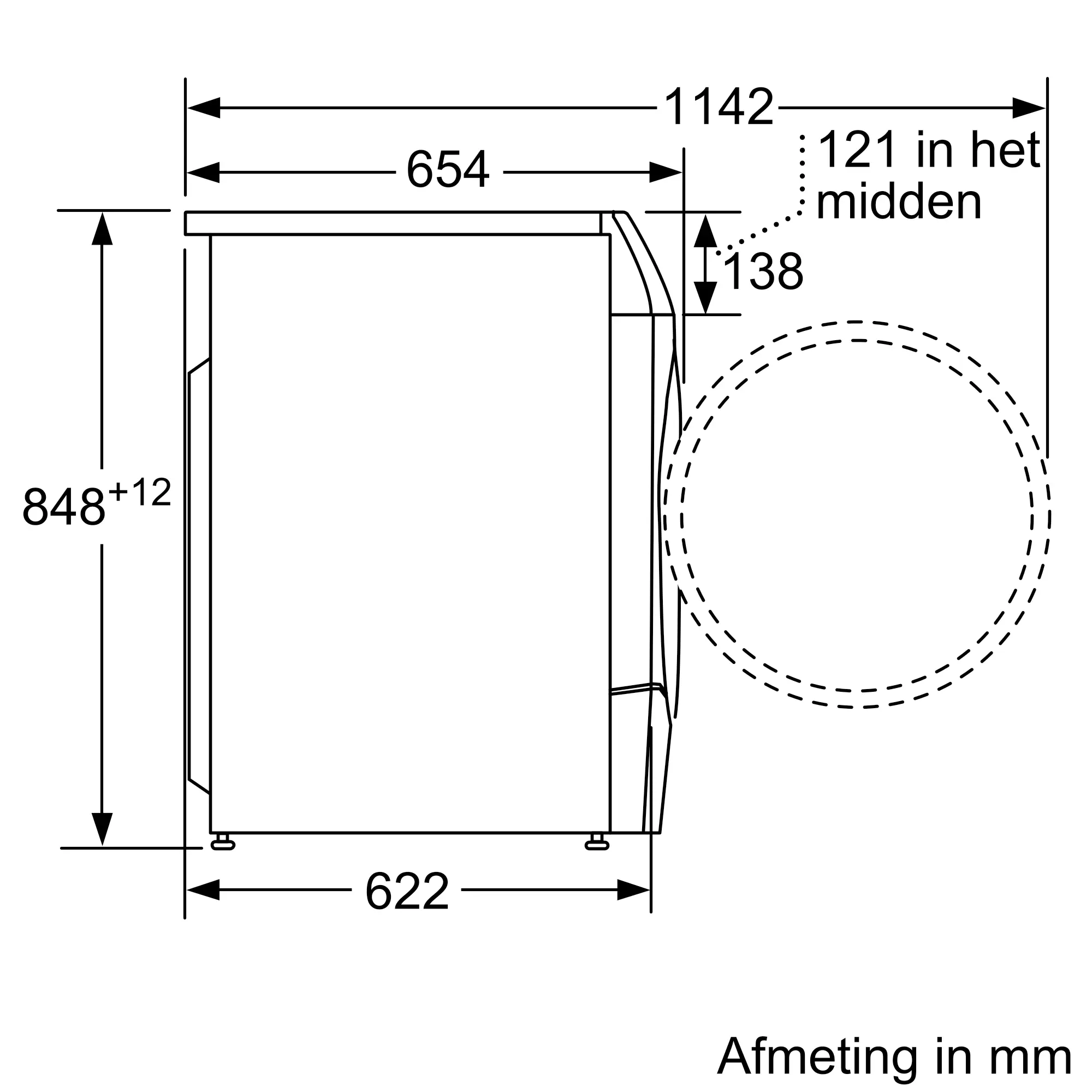 Siemens iQ700 WD14U513 was-droogcombinatie 10 kg wassen 6 kg drogen wit