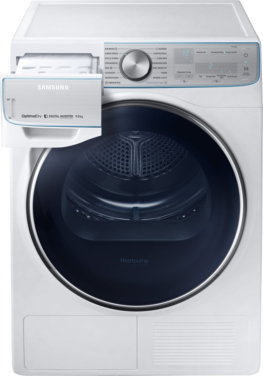 Samsung DV90N8289AW witte warmtepompdroger 9 kg met QuickDrive en OptimalDry
