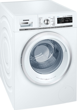 Siemens iQ700 WM14W592NL witte wasmachine 9 kg 1400 toeren met iQdrive en anti-vlekkensysteem