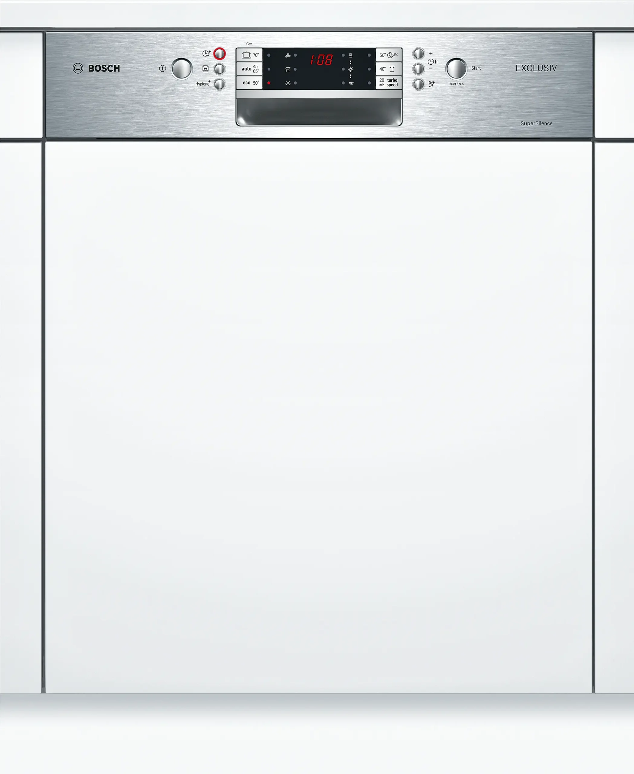 Bosch Serie 6 SMI86N05EU half-geïntegreerde inbouwvaatwasser 60 cm RVS