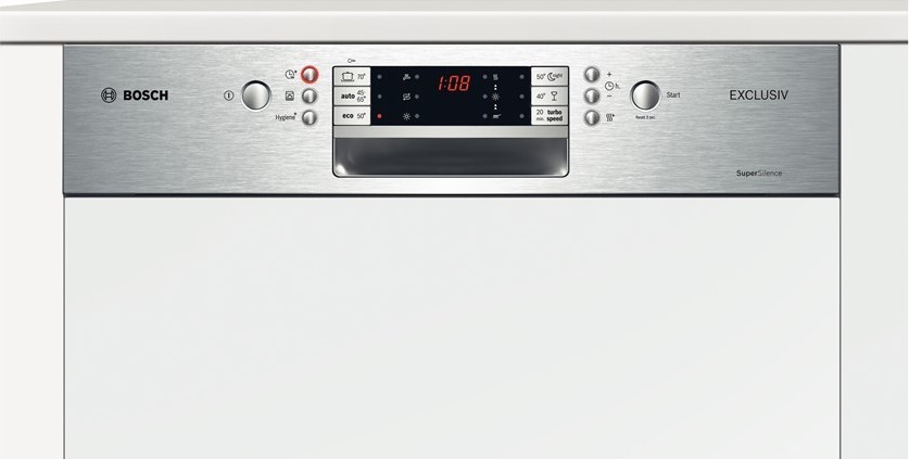 Bosch Serie 6 SMI86N05EU half-geïntegreerde inbouwvaatwasser 60 cm RVS