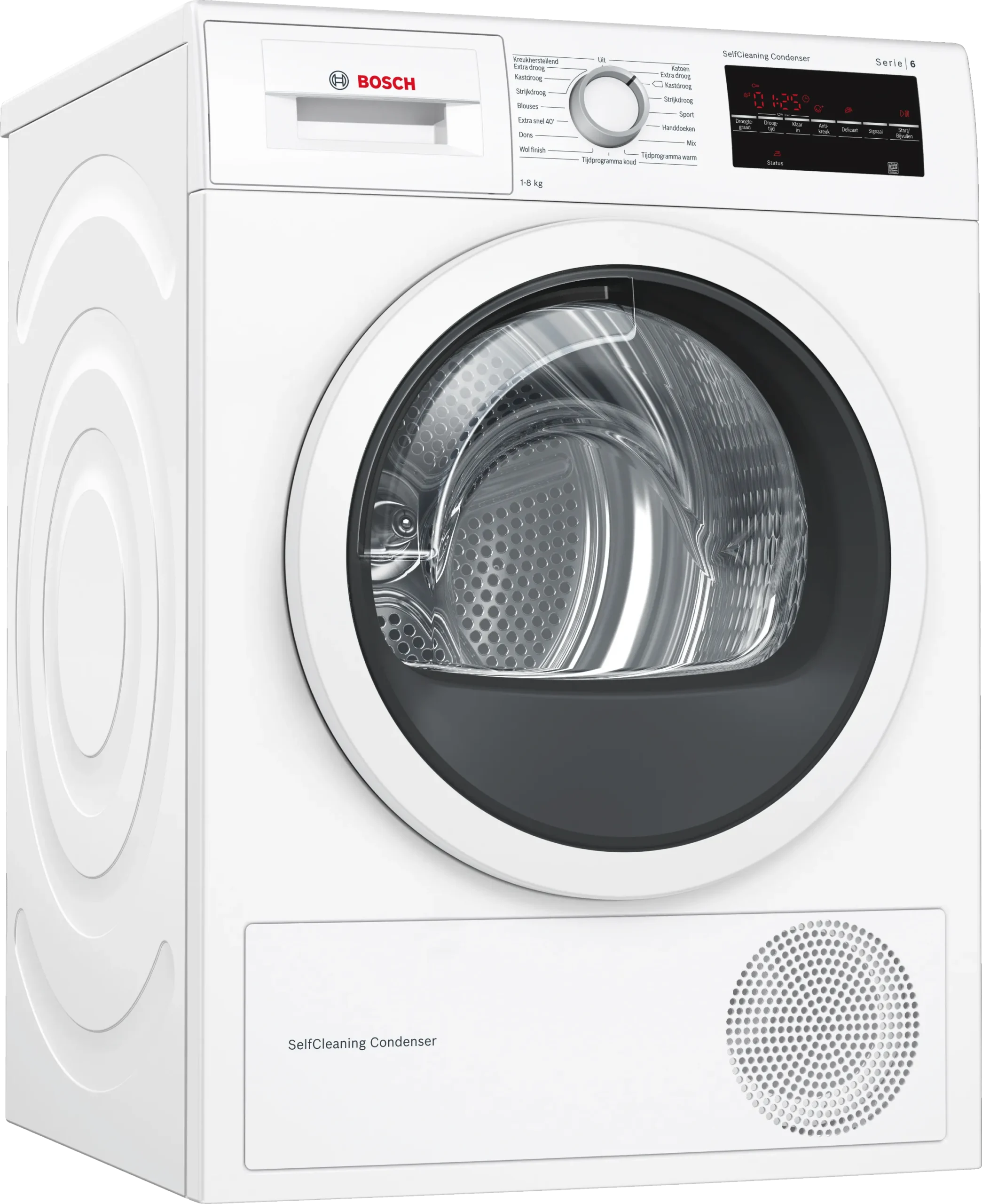 Bosch Serie 6 WTW85461NL witte warmtepompdroger 8 kg met SelfCleaning Condenser en AutoDry