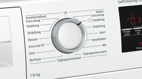 Bosch Serie 6 WTW85461NL witte warmtepompdroger 8 kg met SelfCleaning Condenser en AutoDry