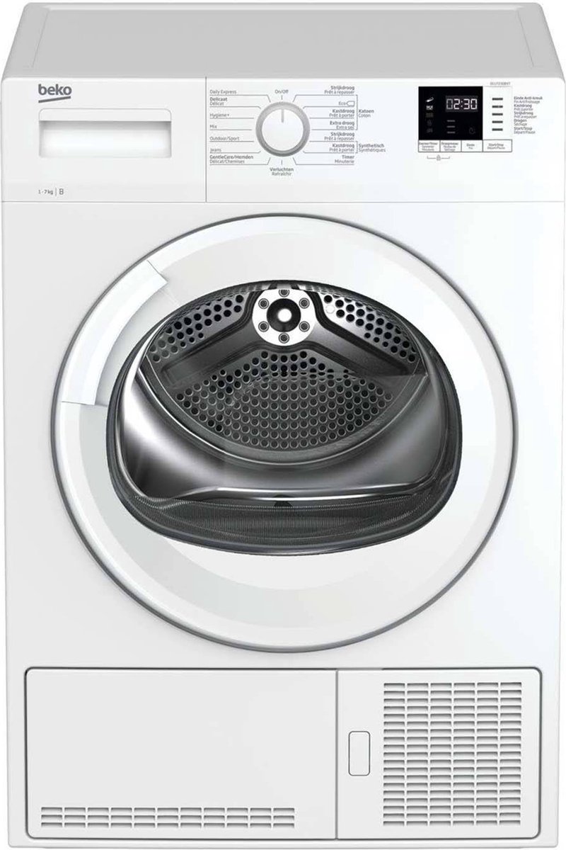 Beko DCU7230BXT witte condensdroger 7 kg met Eco Sense en digitaal display