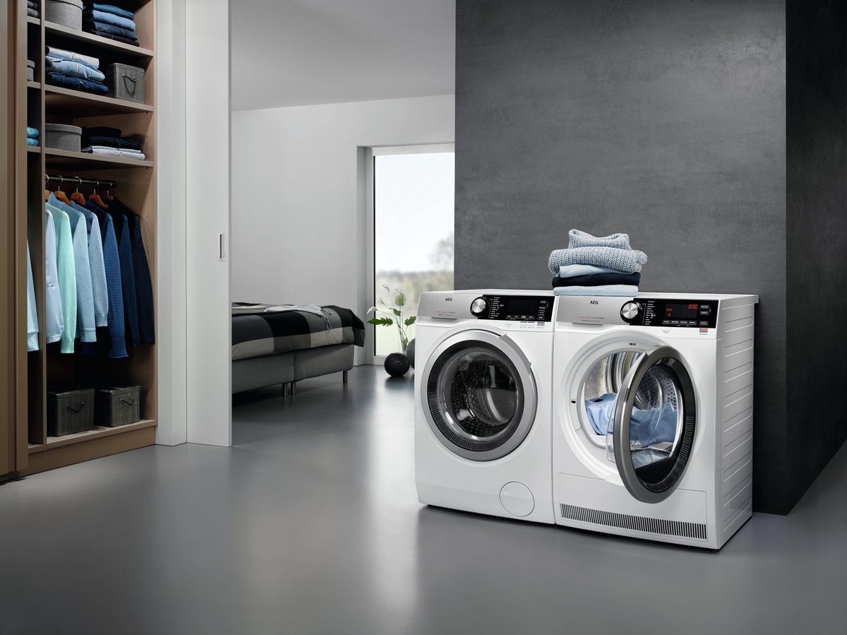 AEG 8000 T8DE86CS warmtepompdroger 8 kg met AbsoluteCare en SensiDry