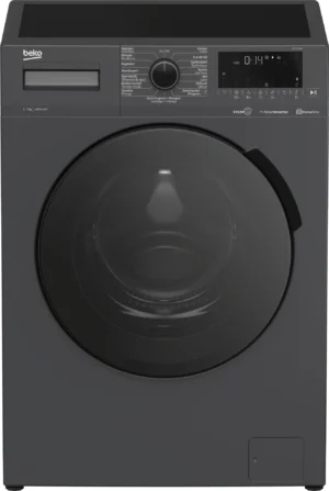 Beko WTV7740A1 wasmachine 7 kg 1400 toeren antraciet met SteamCure en HomeWhiz