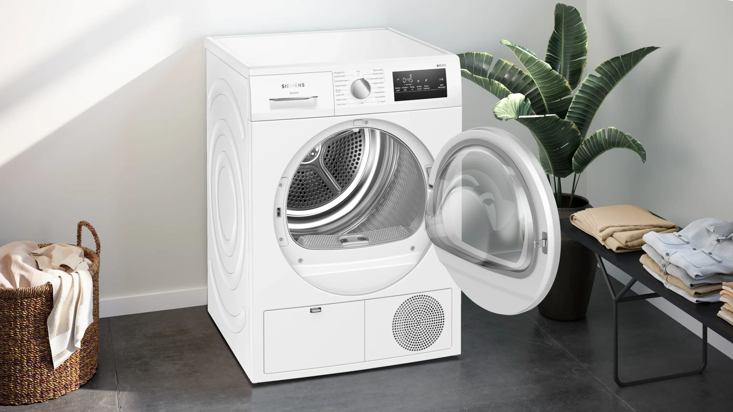 Siemens iQ300 WT45HV93 warmtepompdroger 8 kg met autoDry en easyClean-filter