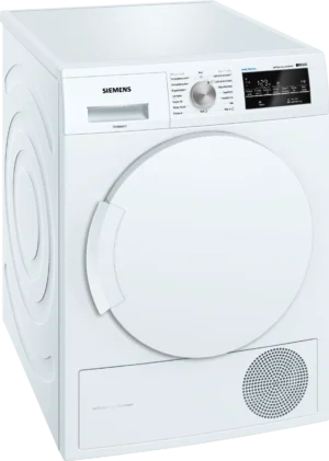 Siemens iQ500 WT43W3G1 witte warmtepompdroger 8 kg met SelfCleaning Condenser