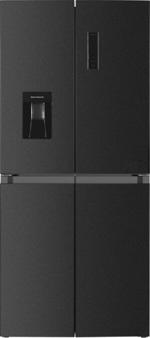 Frilec BONNMD460-WS-150-041CDI Amerikaanse koelkast 419 liter Dark Inox met vier deuren en waterdispenser