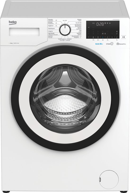 Beko WTV8761BSCDOS1 witte wasmachine 8 kg 1600 toeren met AutoDose en SteamCure