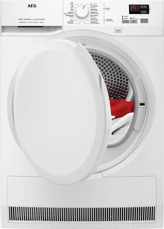 AEG 7000 T7DBP86K warmtepompdroger 8 kg met SensiDry en ProSense