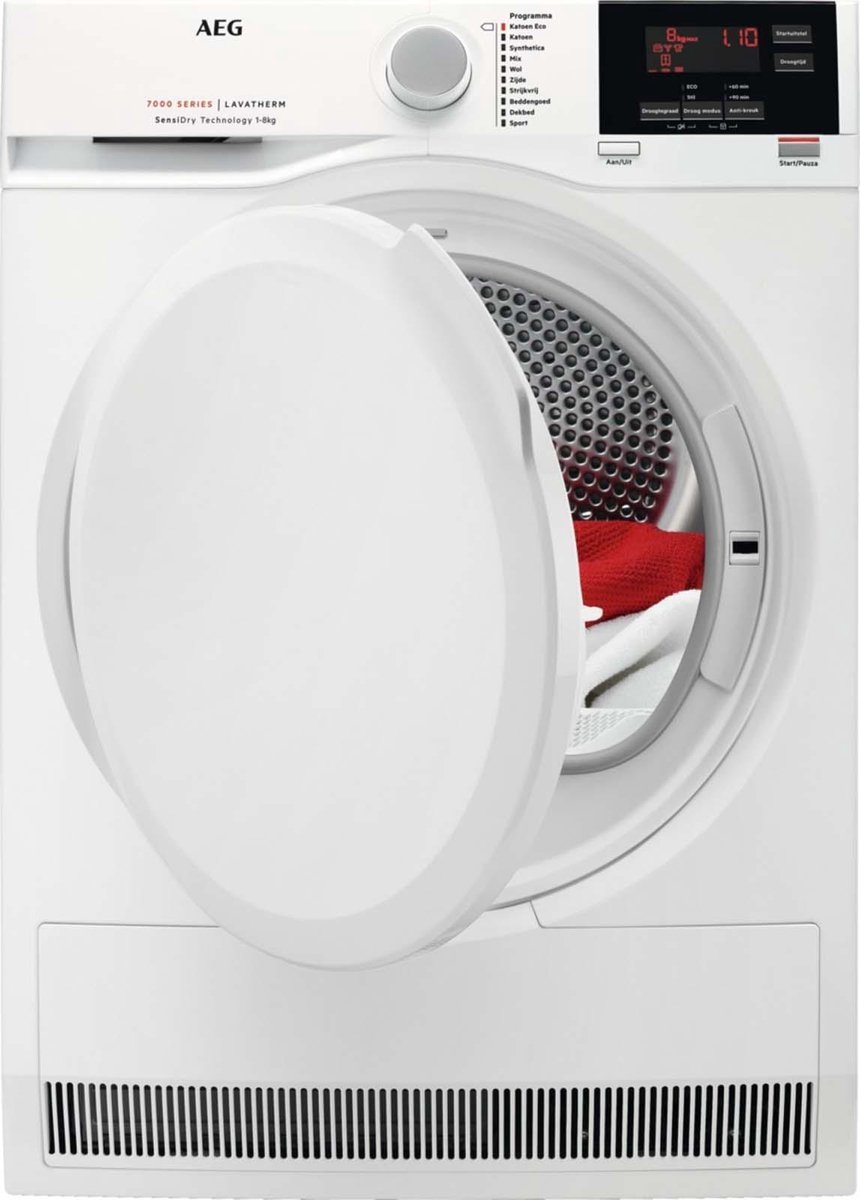 AEG 7000 T7DBTRIPLE warmtepompdroger 8 kg met SensiDry en ProSense
