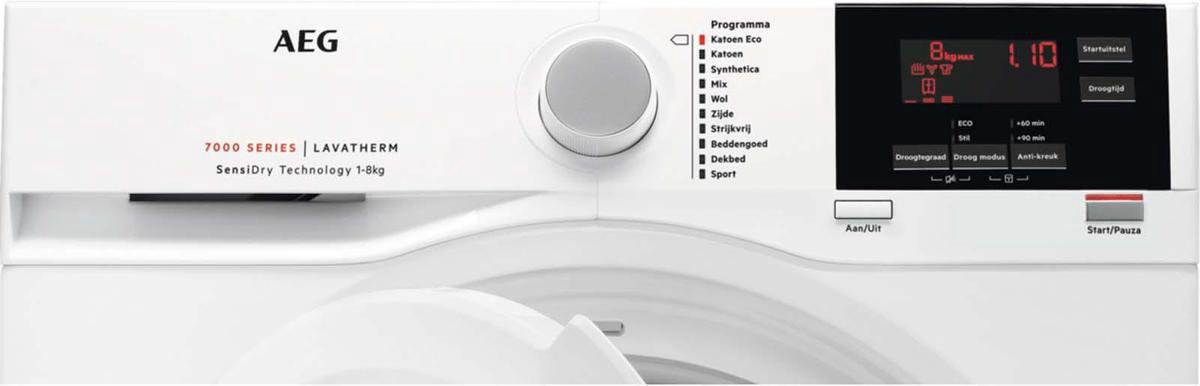 AEG 7000 T7DBTRIPLE warmtepompdroger 8 kg met SensiDry en ProSense