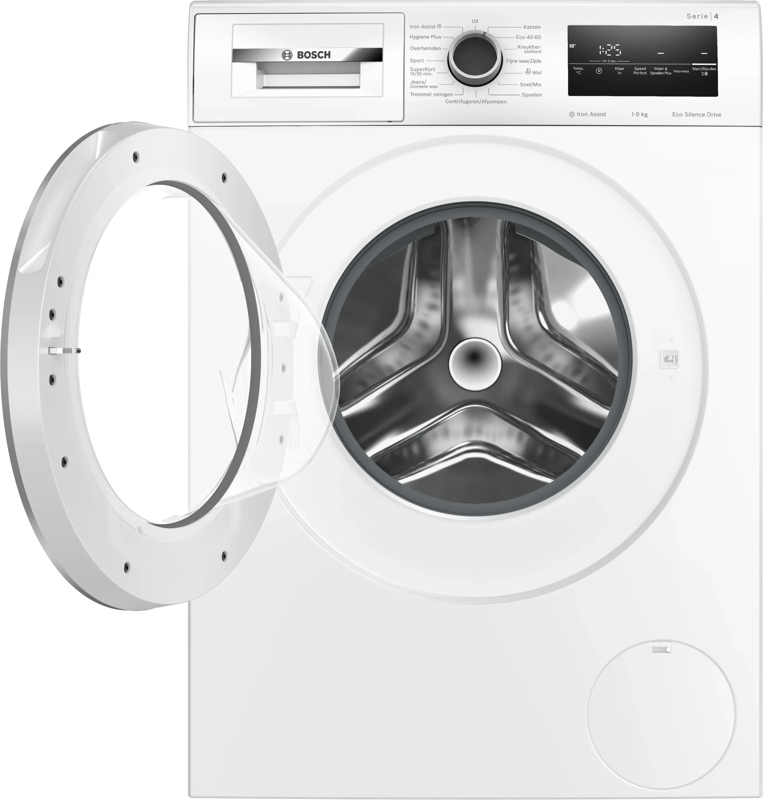 Bosch Serie 4 WAN2827FNL wasmachine 9 kg 1400 toeren met Iron Assist en EcoSilence Drive