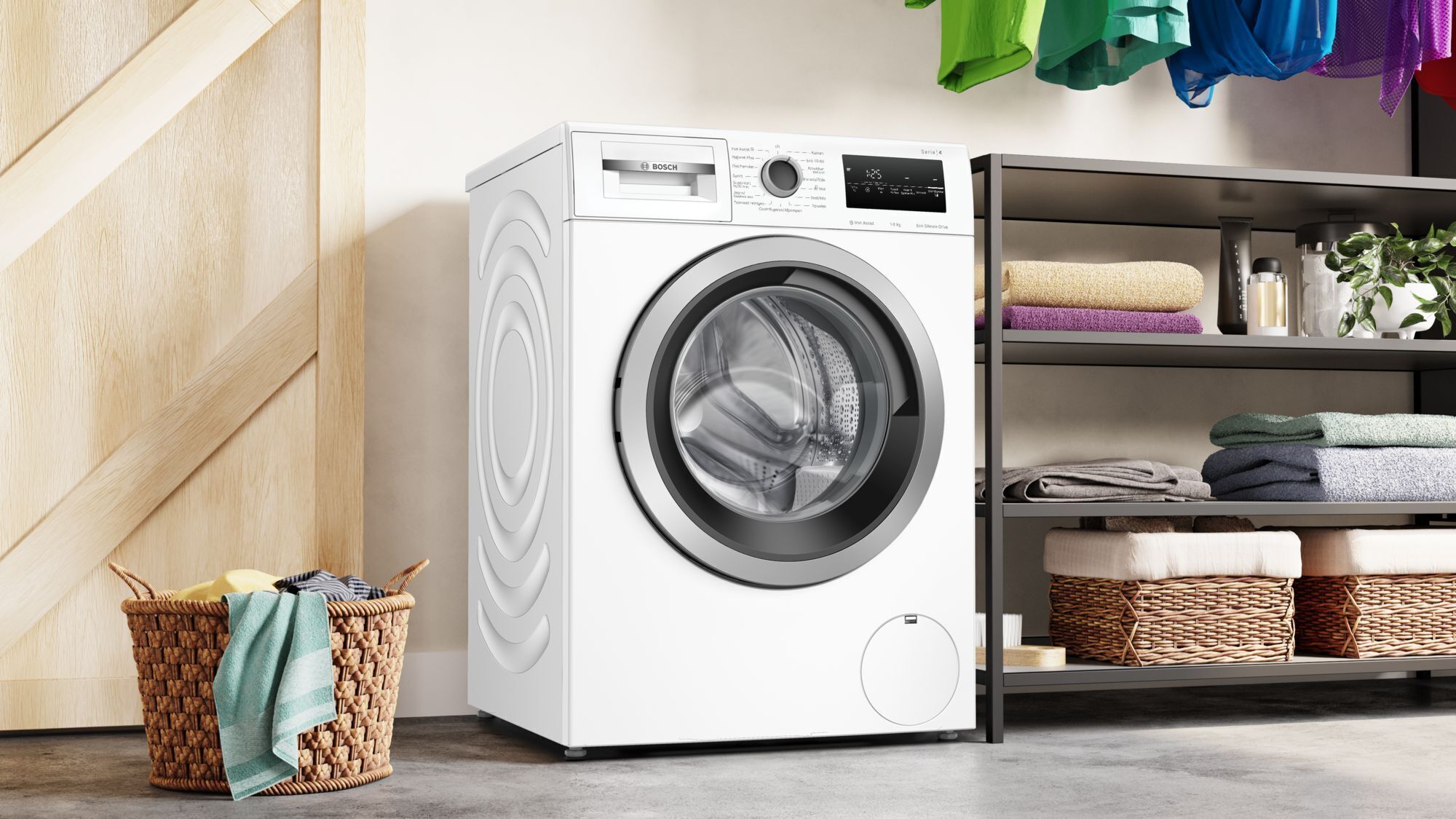 Bosch Serie 4 WAN2827FNL wasmachine 9 kg 1400 toeren met Iron Assist en EcoSilence Drive