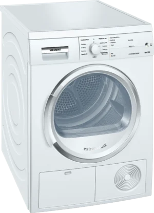 Siemens iQ300 WT46E183NL witte condensdroger 7 kg met autoDry, softDry en superKort 40